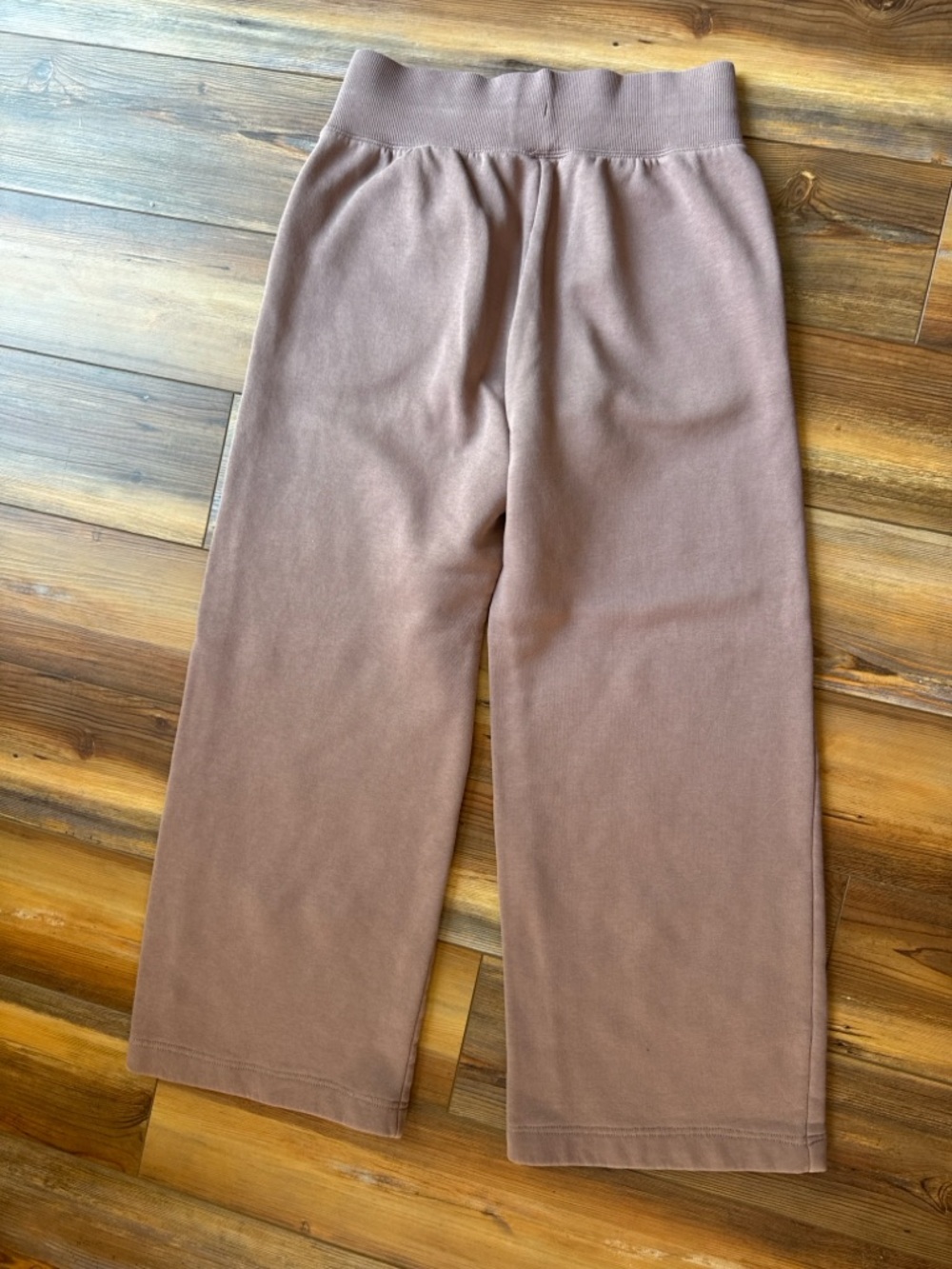 Nike Wide Leg Drawstring Sweatpants Pockets Mauve Size Small - Picture 2 of 4